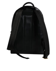 Dolce & Gabbana Black DG Leather Logo Print Travel Back Pack Bag
