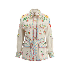 Valentino Embroidered Denim Jacket