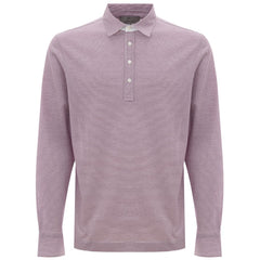 Canali Pink Cotton Polo Shirt