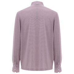Canali Pink Cotton Polo Shirt