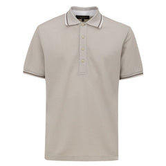 Canali Brown Cotton Polo Shirt