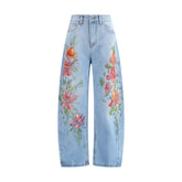 Ella Floral-print Jeans