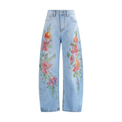 Ella Floral-print Jeans