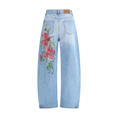 Ella Floral-print Jeans