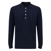 Dunhill Blue Cashmere Polo Shirt