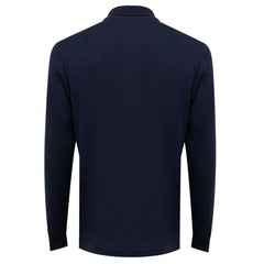 Dunhill Blue Cashmere Polo Shirt
