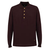 Dunhill Bordeaux Cashmere Polo Shirt