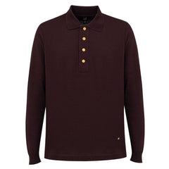 Dunhill Bordeaux Cashmere Polo Shirt