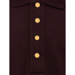 Dunhill Bordeaux Cashmere Polo Shirt