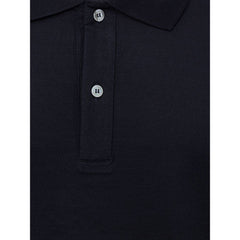Dunhill Blue Cotton Polo Shirt