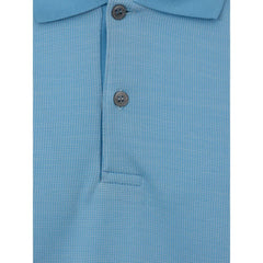 Dunhill Light Blue Cotton Polo Shirt