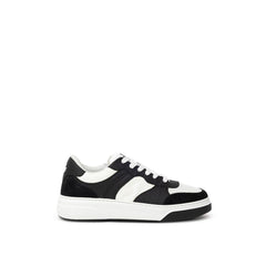Dsquared² Black And White Leather Sneaker