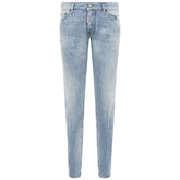 Dsquared² Light Blue Cotton Men Jeans