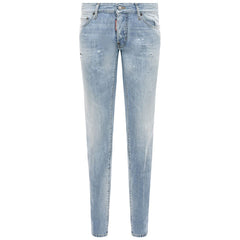 Dsquared² Light Blue Cotton Men Jeans