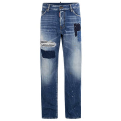 Dsquared² Blue Cotton Jeans & Pant