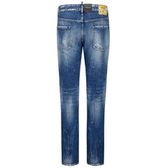 Dsquared² Blue Cotton Jeans & Pant