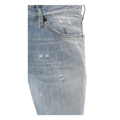 Dsquared² Light Blue Cotton Men Jeans