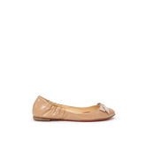 Christian Louboutin Beige Patent Leather Flat Shoe