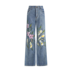 Ella Floral Print Jeans