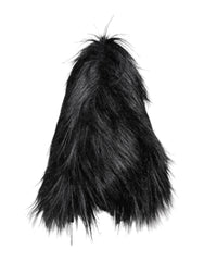Dolce & Gabbana Black Acrylic Fur Womens Bucket Hat