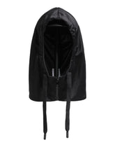 Dolce & Gabbana Black Polyester Whole Head Wrap Hat