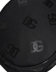Dolce & Gabbana Black DG Monogram Polyester Jacquard Bucket Hat