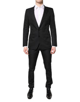 Dolce & Gabbana Black Single Breasted Formal 2 Piece Suit