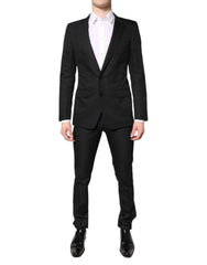 Dolce & Gabbana Black Single Breasted Formal 2 Piece Suit