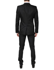 Dolce & Gabbana Black Single Breasted Formal 2 Piece Suit