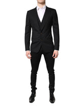 Dolce & Gabbana Black Single Breasted Formal Blazer with Vest