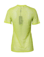 Dolce & Gabbana Green Nylon See Through Women Short Sleeves Top