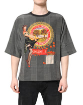 Dolce & Gabbana Black White Graphic Print Short Sleeve T-shirt