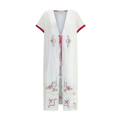 Ella Long Jacket with floral details