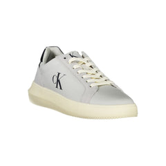 Calvin Klein Gray Leather Men Sneaker