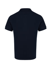 Burberry Navy Blue Cotton Collared Polo Shirt