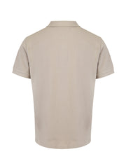 Burberry Pale Stone Cotton Collared Polo Shirt