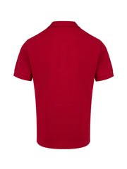 Burberry Red Cotton Collared Polo Shirt