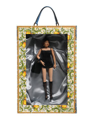 Dolce & Gabbana Black Dress Ceramic Porcelain Fashion Leather Sicily Dolls