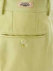 Gucci Lime Yellow Polyester Pants