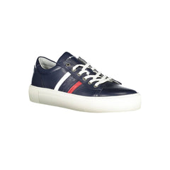 Tommy Hilfiger Blue Leather Men Sneaker