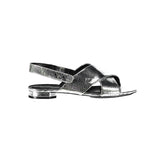 Calvin Klein Silver Leather Women Sandal