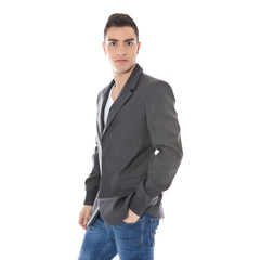 Calvin Klein Gray Wool Men Jacket