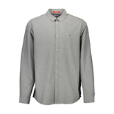 Tommy Hilfiger Gray Cotton Men Shirt