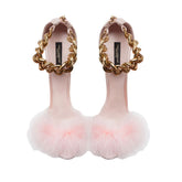 Dolce & Gabbana Pink Leather Pump