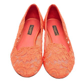 Dolce & Gabbana Red Viscose Flat Shoe