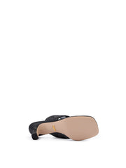 Gucci Mystic Black Nappa Charlotte Leather Sandals