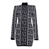 Balmain Black Viscose Dress
