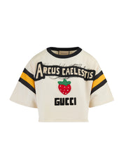 Gucci White Cotton Hooded T-shirt