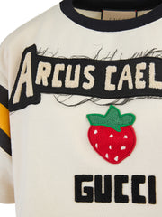 Gucci White Cotton Hooded T-shirt