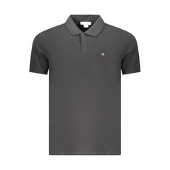 Calvin Klein Black Cotton Men Polo Shirt